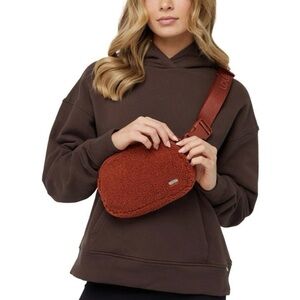 LOLË Copper Sherpa Fleece Belt Bag | Crossbody Convertible | NWT